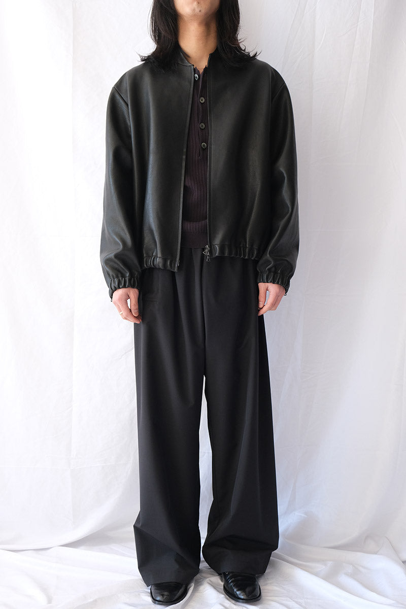 S18 NO.306 LEATHER SIX ZIPPER JACKET / BLACK