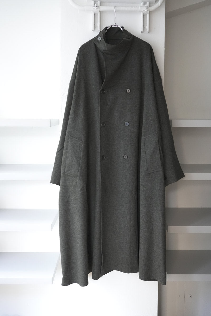 S17 NO.65 HEAVY WOOL OVERSIZED COAT / GREEN [金沢店]