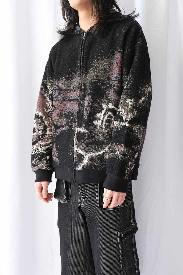 TACT ZIP HOODIE / BURNT GARNET