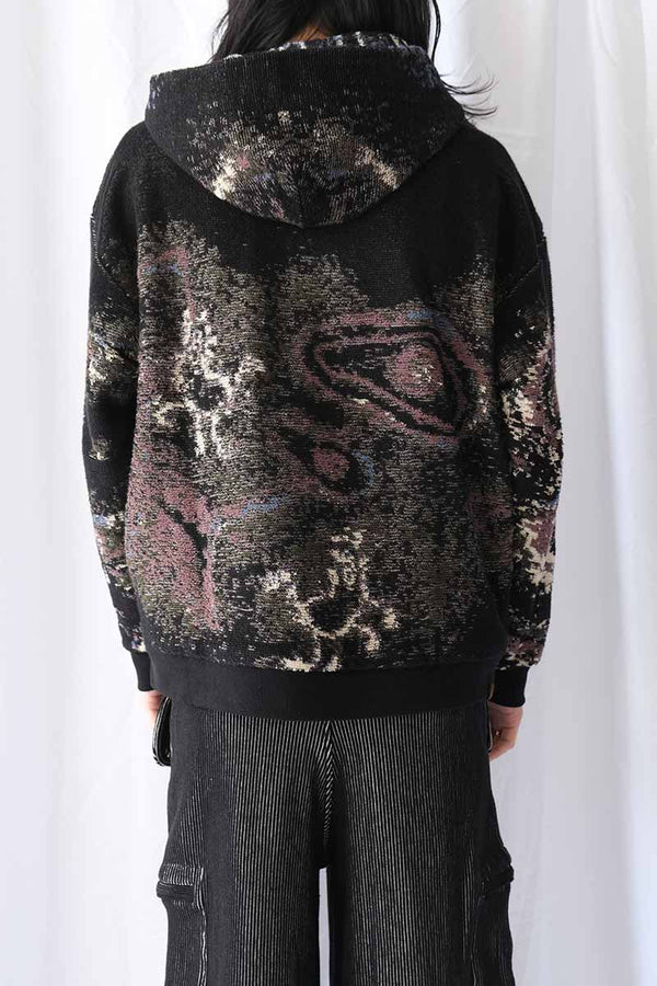 TACT ZIP HOODIE / BURNT GARNET