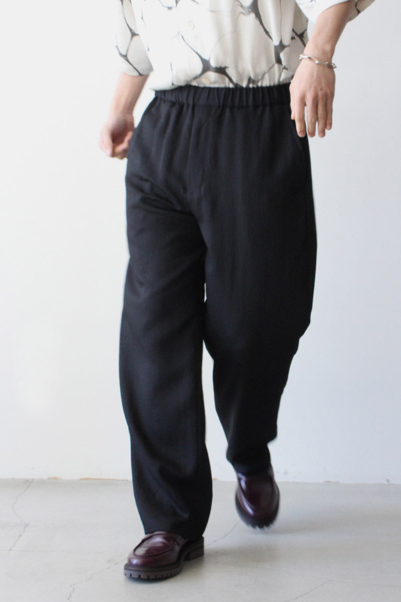 08sircus Viscose wool stretch easy pants-
