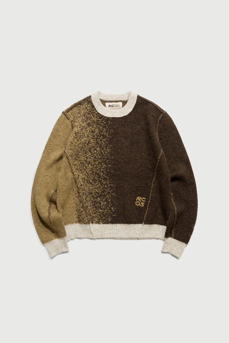 SEQUOIA KNIT SWEATER / BROWN/OCHRE