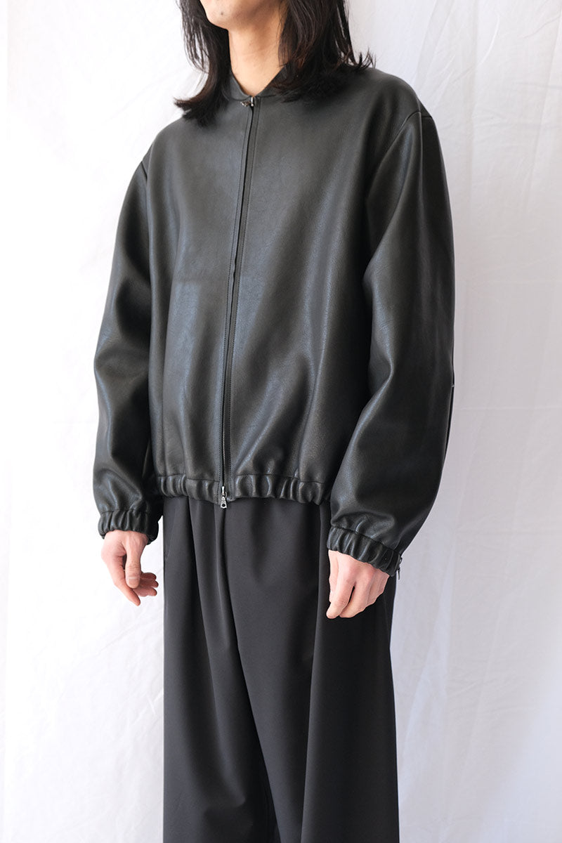 S18 NO.306 LEATHER SIX ZIPPER JACKET / BLACK