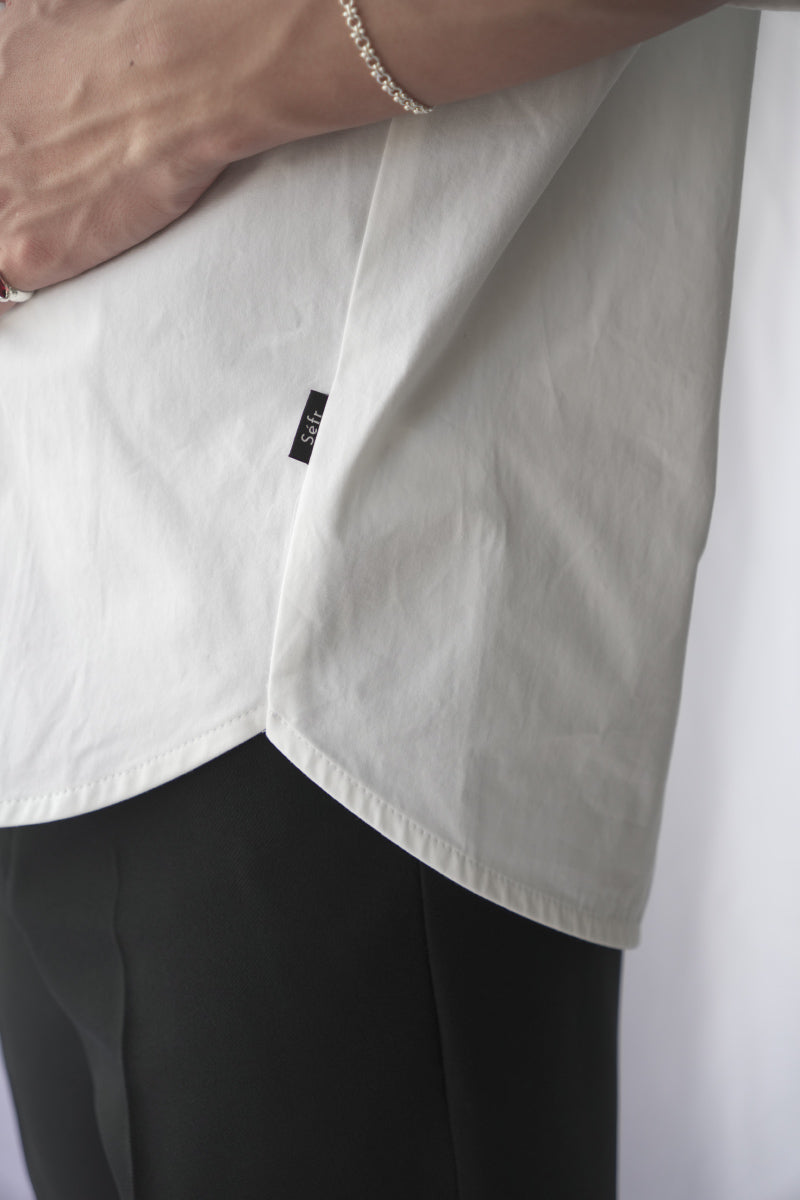 WAYLON SHIRT / WHITE FINE POPLIN