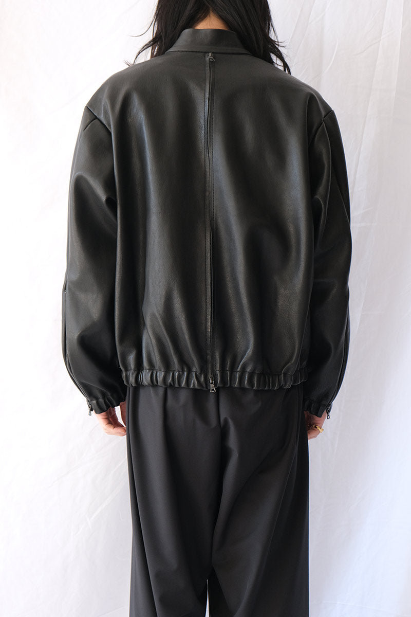 S18 NO.306 LEATHER SIX ZIPPER JACKET / BLACK