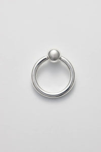 PEARL RING ONE / POLISHED SILVER