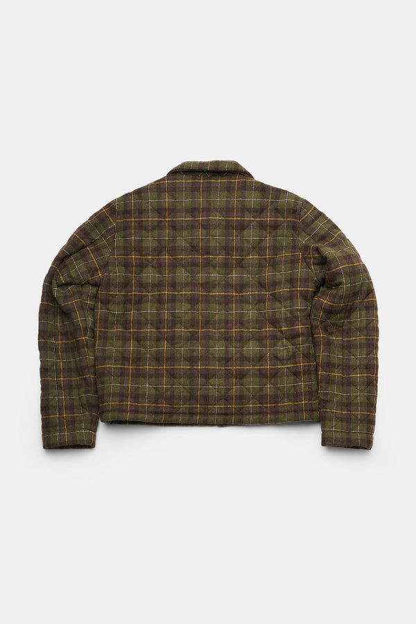 PHIL QUILTING JACKET / GREEN CHECK [26AW入荷予定]