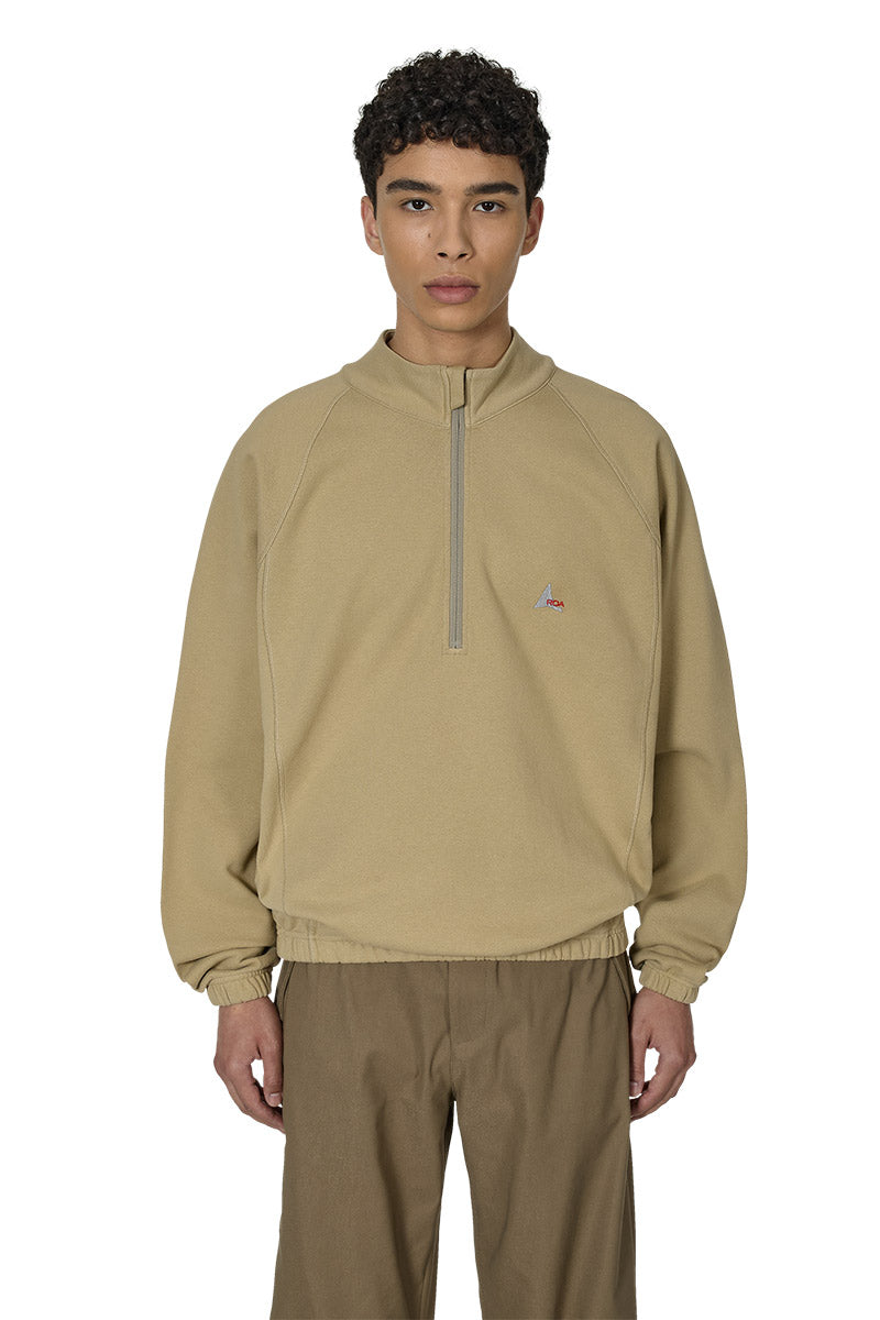 HEAVY HALF ZIP / TAUPE
