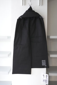 S17 NO.110 HEAVY WOOL PADDED POCKET SCARF / BLACK [金沢店]