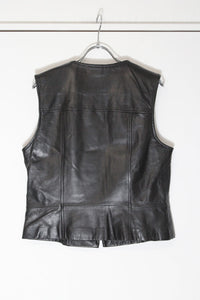 ANN TAYLOR | 90'S LEATHER VEST [DEADSTOCK/NOS]