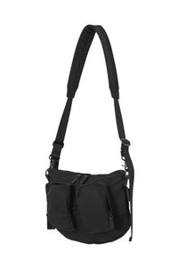 GABARDINE BODY BAG / BLACK 