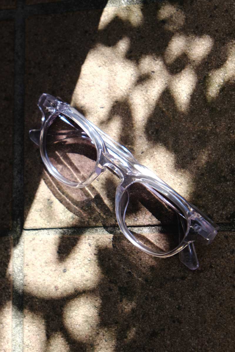 01M ROUND SUNGLASSES / CLEAR
