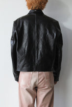 Load image into Gallery viewer, MINI JACKET / TOP DYED BLACK LEATHER