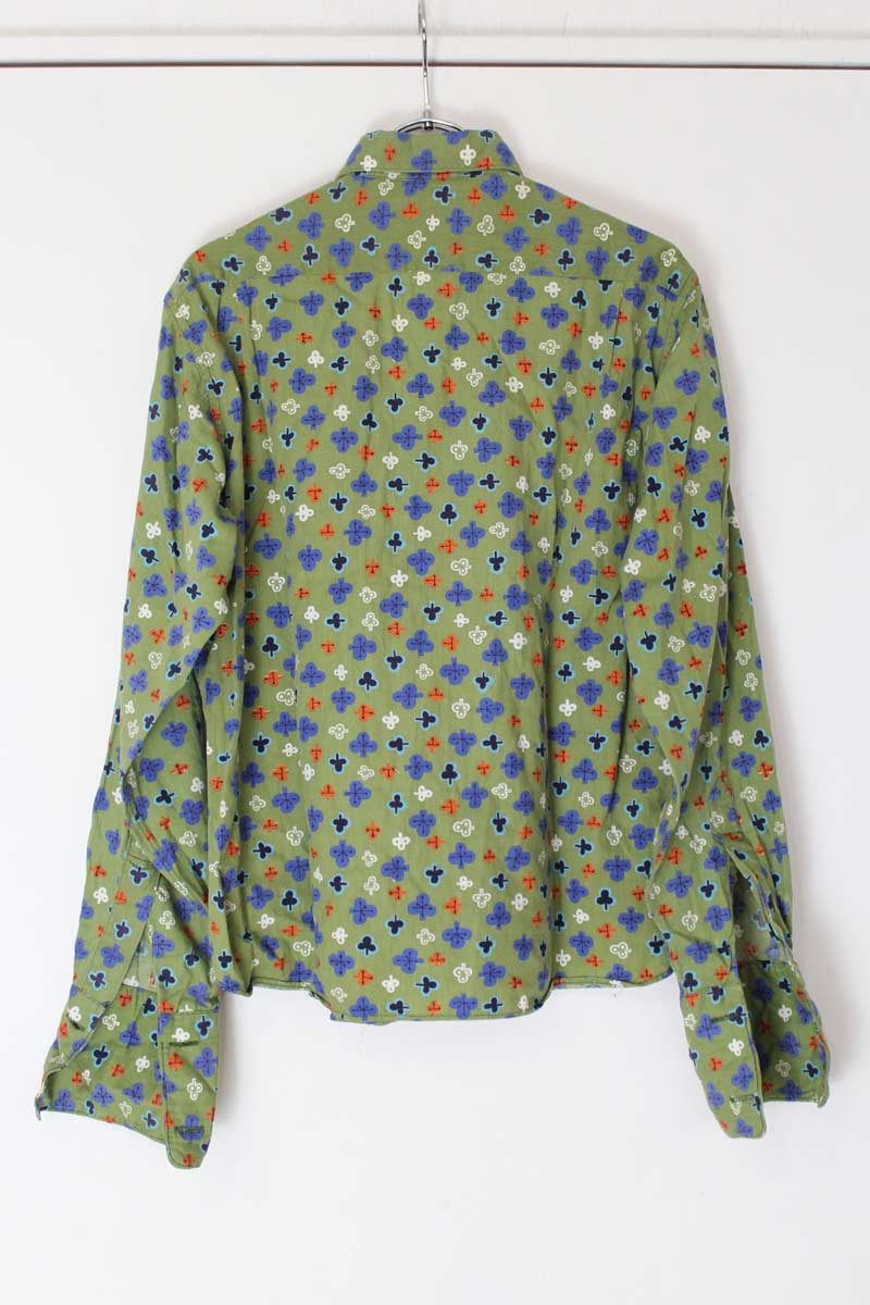 LADY E&W | MADE IN USA 60'S L/S PATTERN SHIRT [USED]