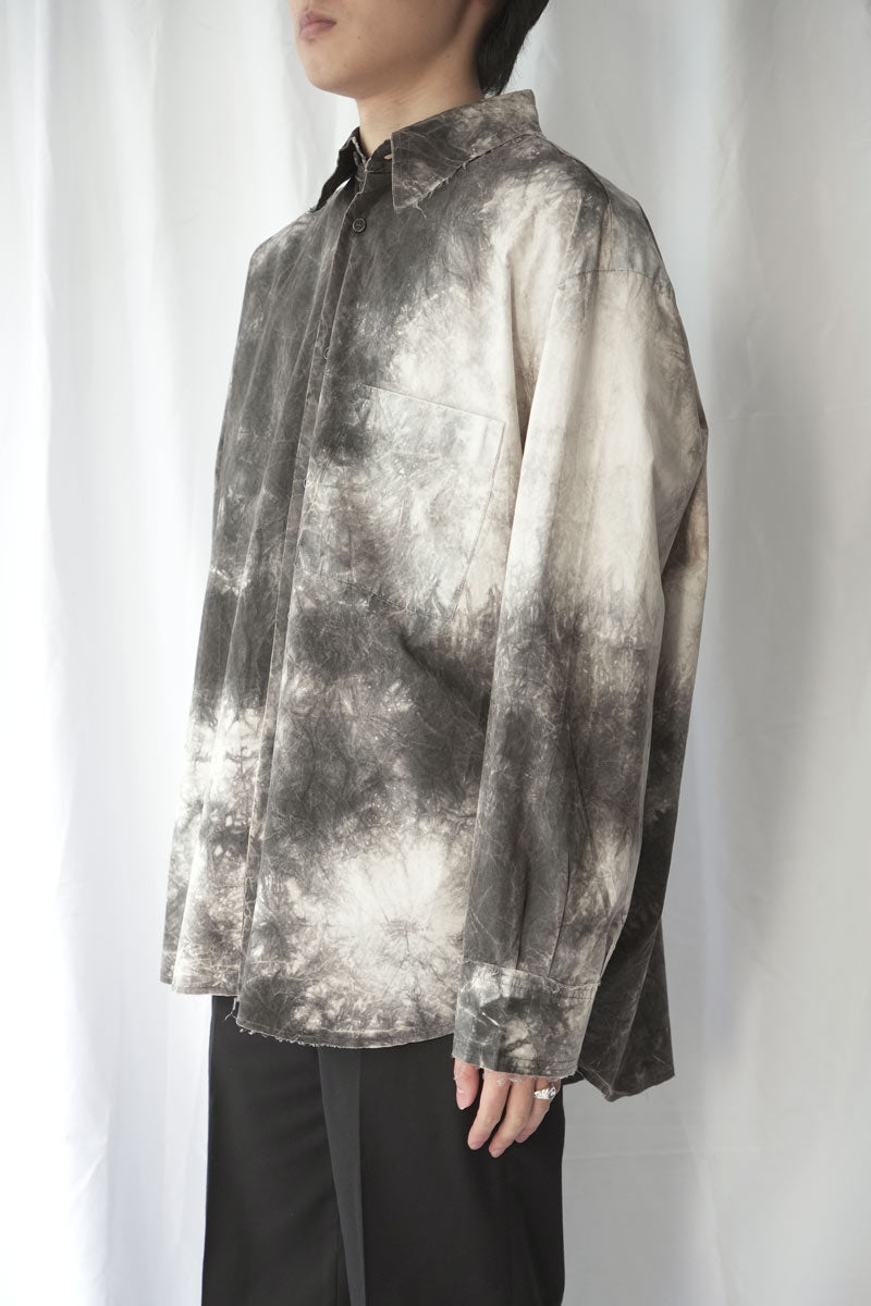 S18 NO.328 POPLIN OVERSIZED SHIRT / WHITE/BLACK [金沢店]