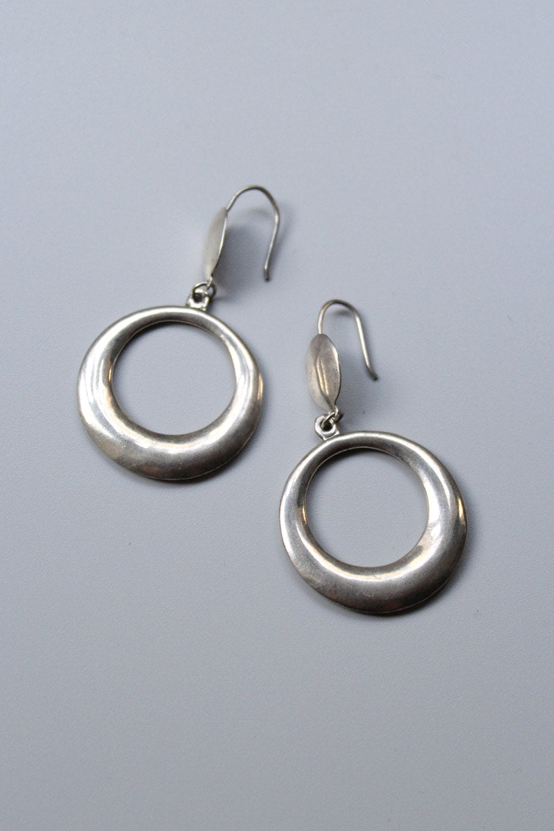 ヴィンテージ シルバー925 ループピアス 良品★美品 ゆうパケット】シルバー925 ピアス フープピアス silver925 金属