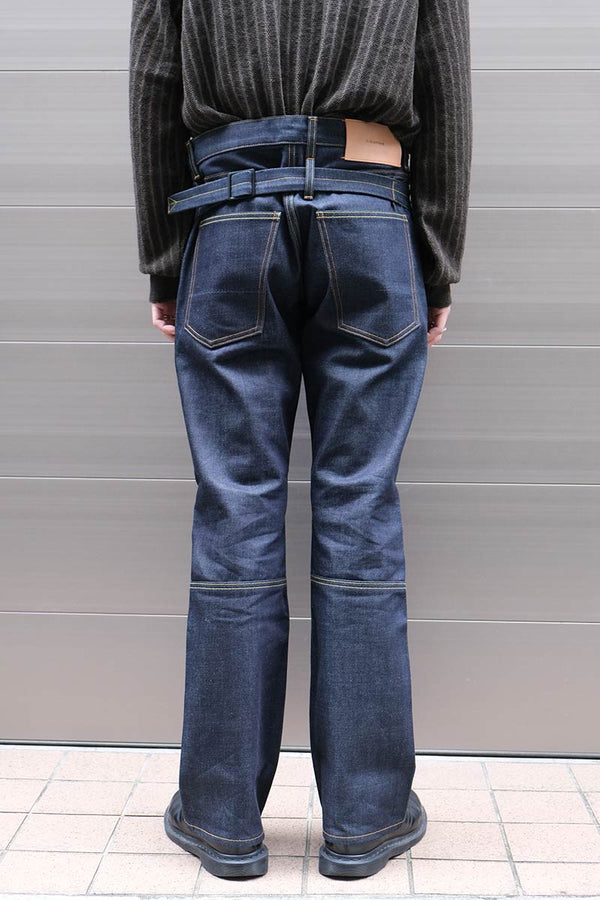 SLIM FLARE DENIM PANTS -Sharon- .06 / RGID INDIGO