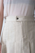 画像をギャラリービューアに読み込む, LAI MIDI PLEAT SKIRT / ECRU