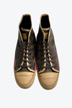 画像をギャラリービューアに読み込む, LOUIS VUITTON | MADE IN ITALY LEATHER MONOGRAM SNEAKERS [USED]