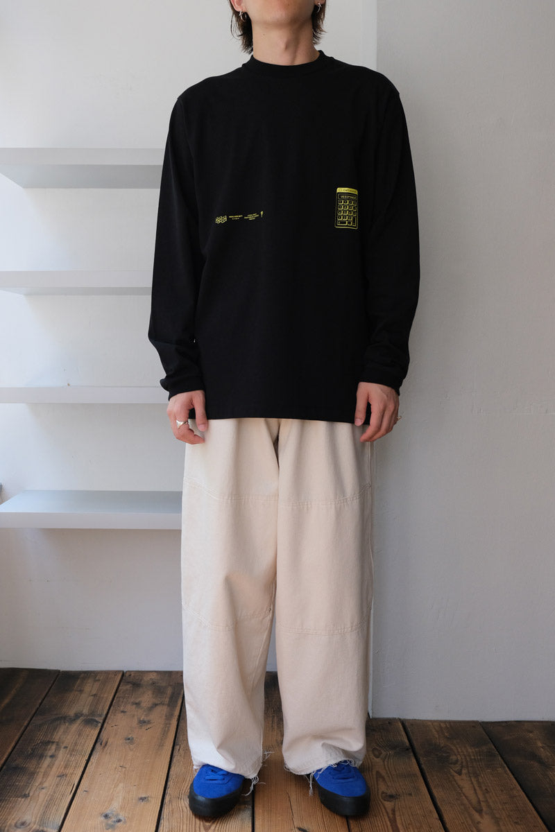 PRINTOUT X PONTI -'LET'S GET PHYSICAL!' L/S TEE / BLACK [60%OFF]