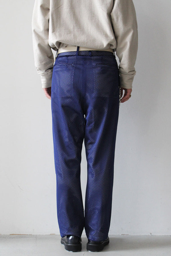 POLY MESH STANDARD / NAVY × WHITE