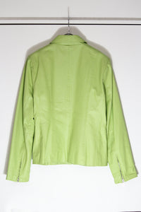 PAMELA MCCOY | 90'S ZIP LEATHER JACKET [USED]