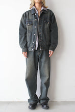 Load image into Gallery viewer, BOLD DENIM JACKET / DIRTY GREEN TINT