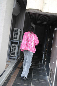 CLUB OVERSHIRT / PINK CHECK