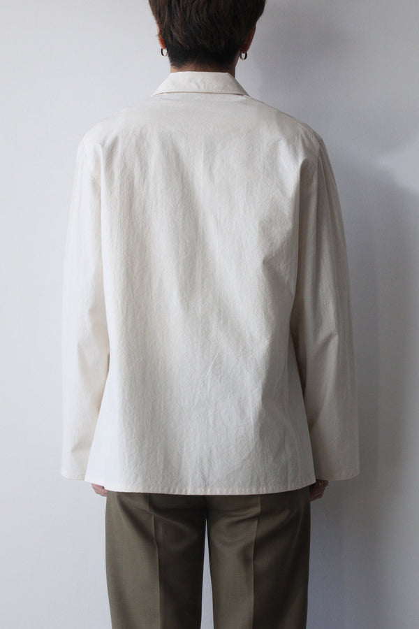 SINGLE JACKET-100%COTTON / OFF WHITE [60%OFF]