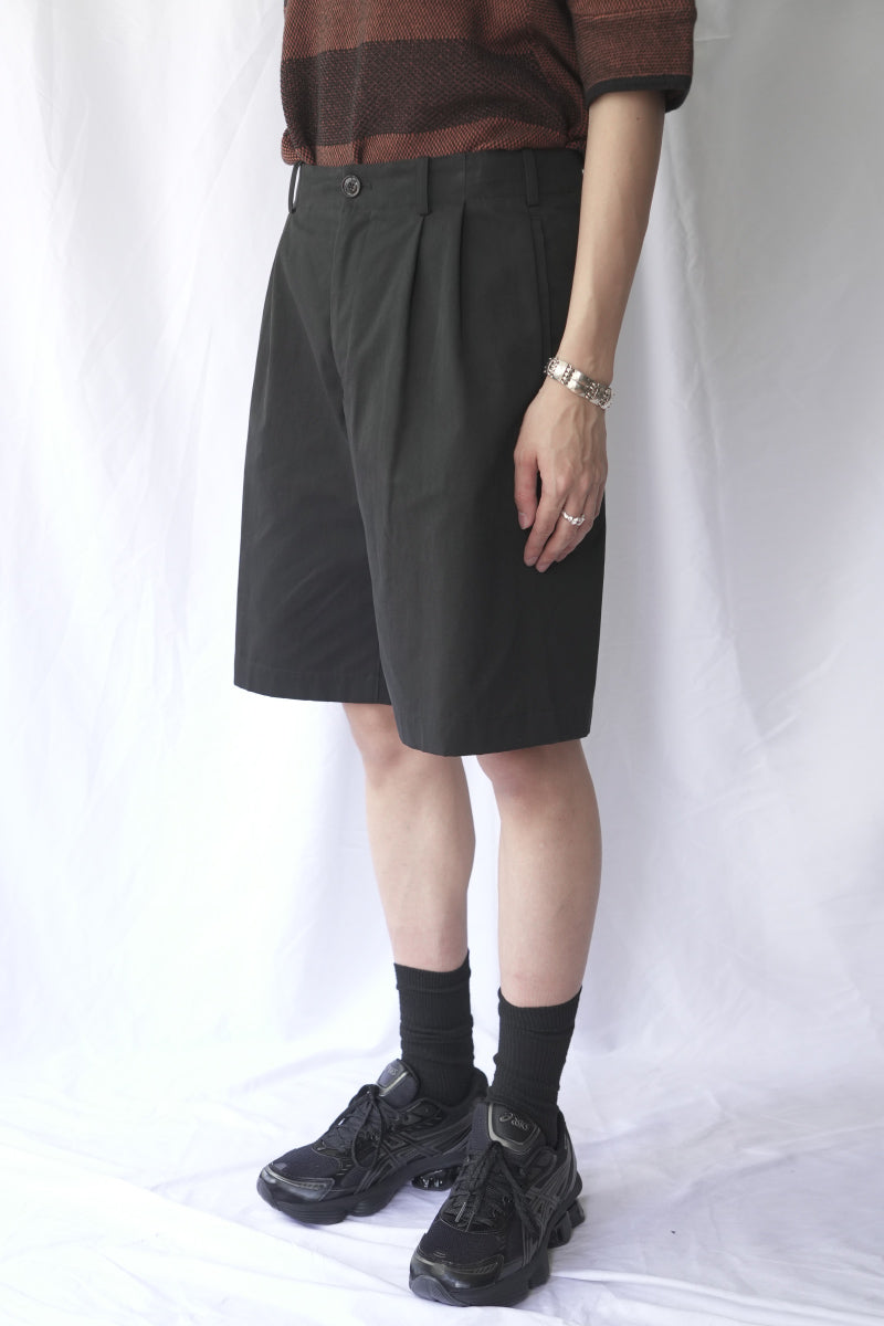 PONTE SHORTS / STUDIO BLACK MICRO CANVAS