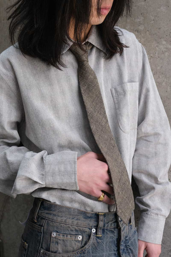 TIE / DEEP HUSK SOFT GRAIN WEAVE
