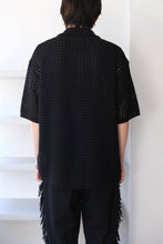 Load image into Gallery viewer, LILY YARN MESH KNIT SHIRT / BLACK