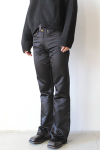 FOG SATIN TROUSERS / BLACK