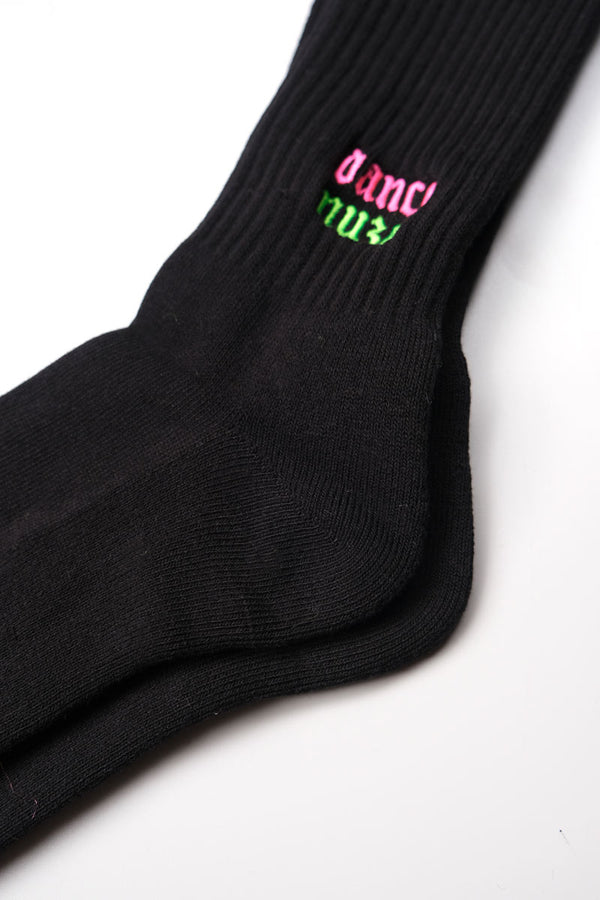 TOMOO GOKITA - 'DANCE MUZAK' RIB SOCKS / BLACK [20%OFF]