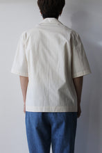 Load image into Gallery viewer, S/S OPEN COLLAR SHIRT-100%COTTON / OFF WHITE [20%OFF]