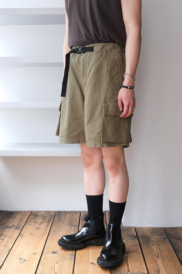 DARK CARGO SHORTS / PALE GREEN [40% 할인]