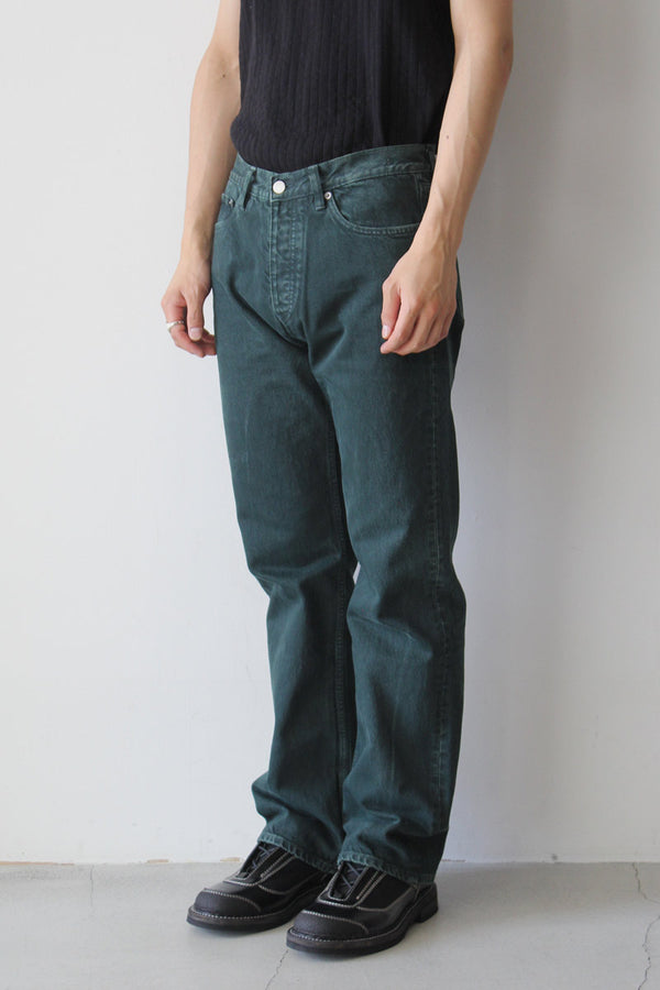 RUSH JEANS / GREEN CRACKLE