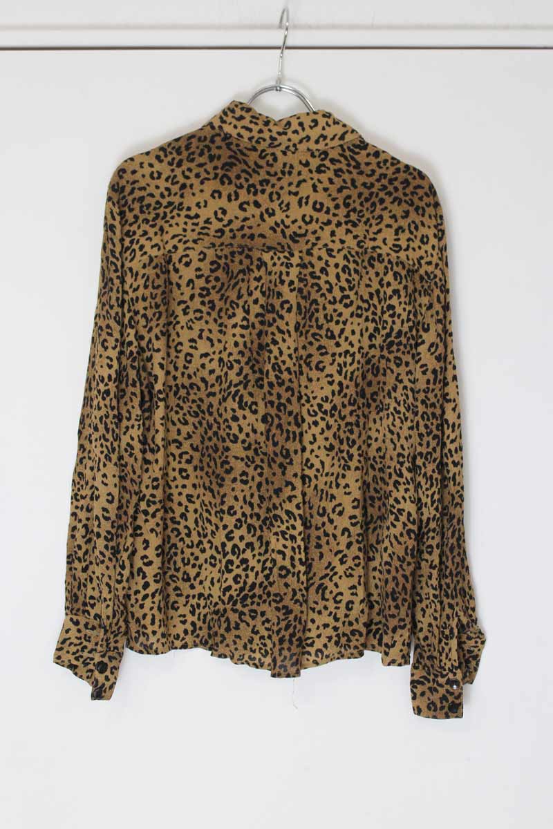 JONES NEW YORK | 90년대 긴팔 오픈카라 레오파드 셔츠 [USED]