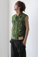 Load image into Gallery viewer, LOW SILHOUETTE DENIM VEST .09 / YELLOW BLACK