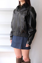 Load image into Gallery viewer, LORA LEATHER JACKET / BLACK