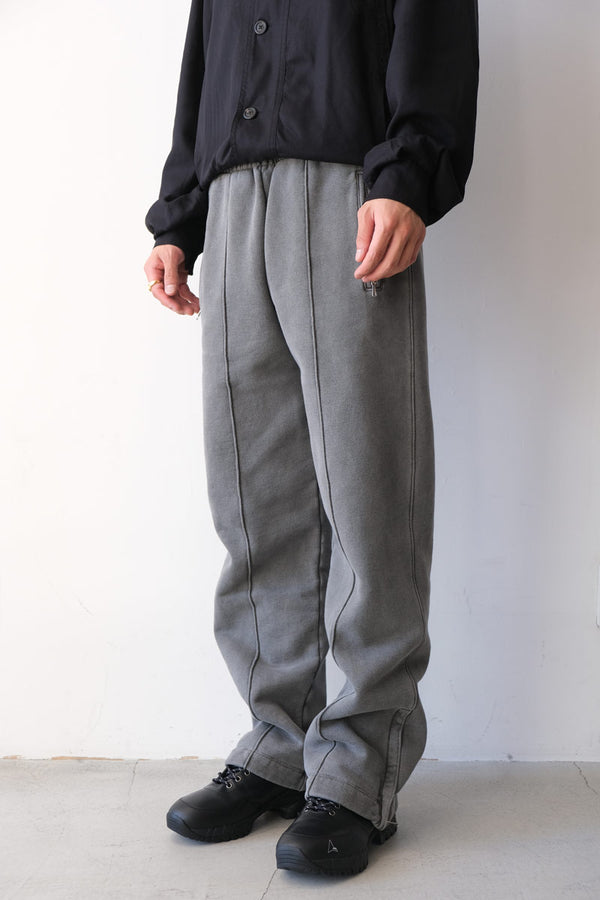 TRACK PANTS / WORN BLACK HEFTY FLEECE [20%OFF]