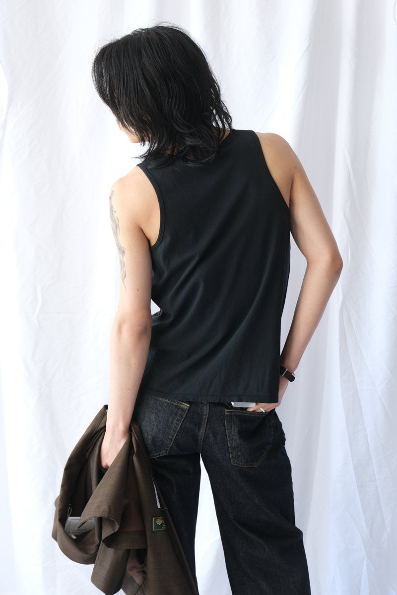 S18 NO.326 ORGANIC COTTON TANK TOP / BLACK [金沢店]