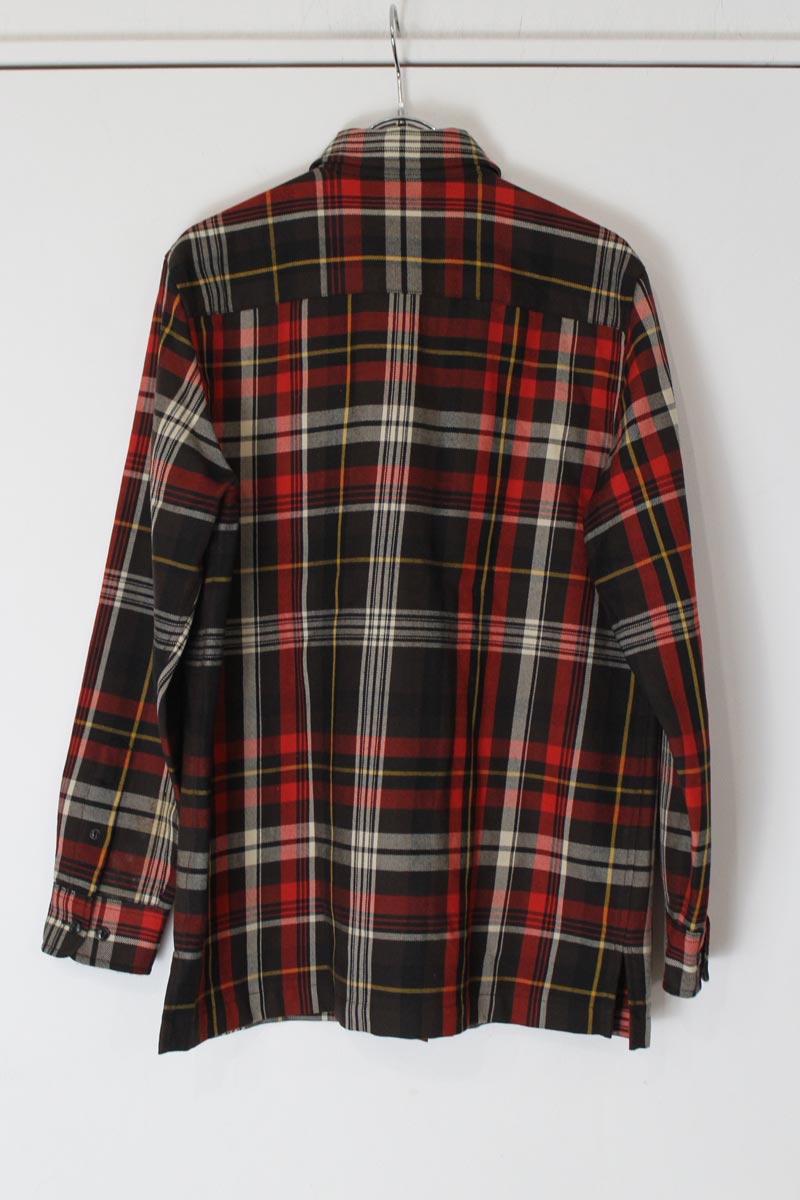 LAUREN RALPH LAUREN | 90'S L/S WOOL CHECK SHIRT JACKET [USED]
