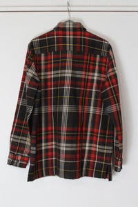 LAUREN RALPH LAUREN | 90'S L/S WOOL CHECK SHIRT JACKET [USED]