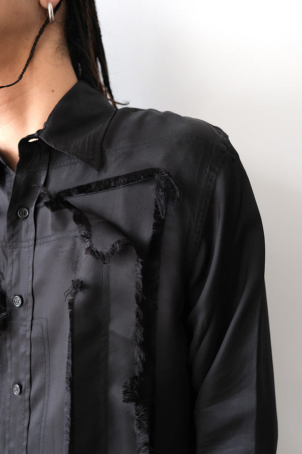 SCRATCH THE ITCH SHIRT / BLACK [30%OFF]