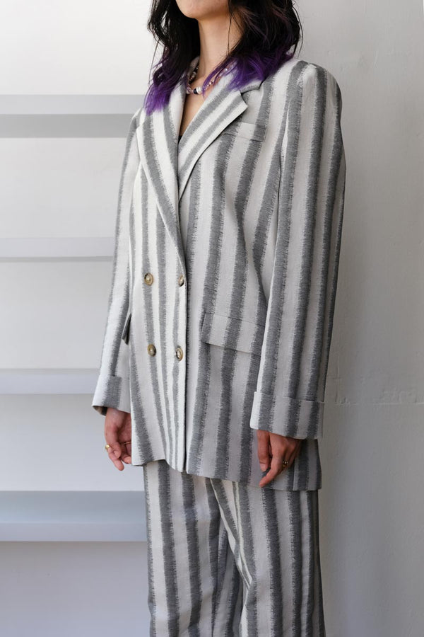 WILSON BLAZER / BLACK STRIPES [70%OFF]