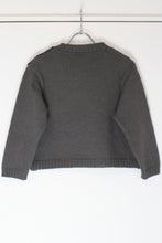 画像をギャラリービューアに読み込む, DRIES VAN NOTEN | V-NECK CROPPED SWEATER / CHARCOAL/GRAY [USED]