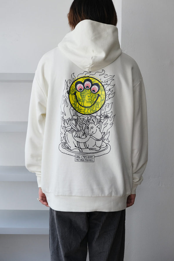 KATSUKI ARAKI -'EYE CONTACT' SWEAT HOODIE / OFF WHITE[60%OFF]