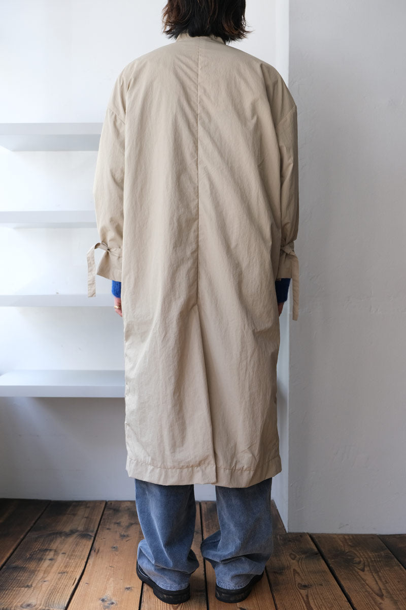 FOOD WASTE DYED CANVAS COAT / BEIGE [50%OFF]