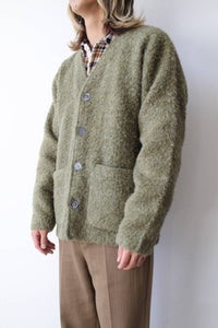 CARDIGAN / FRESH MOSS TUMBLE WOOL